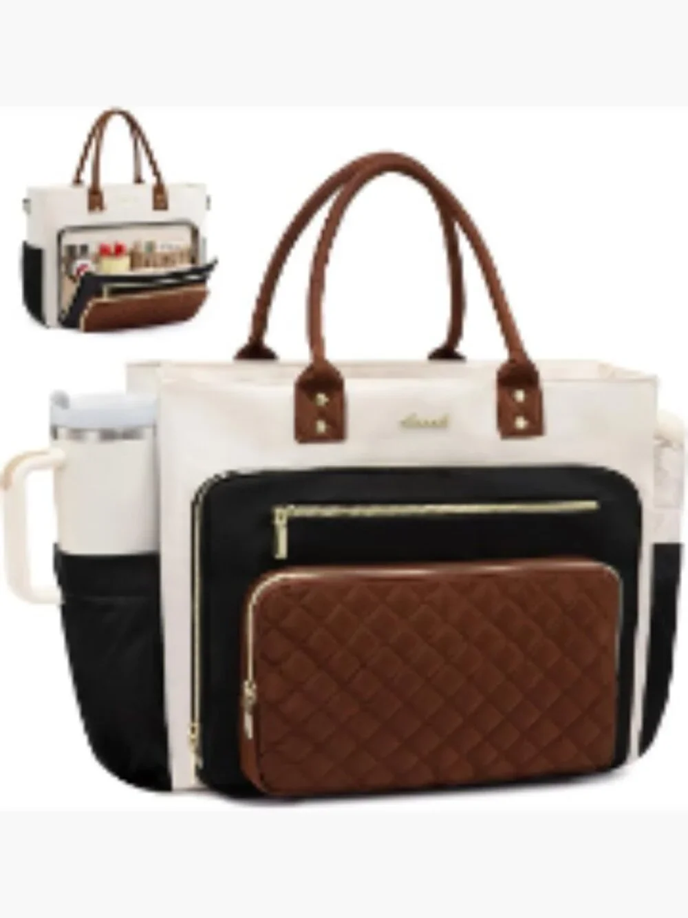 Teacher Tote Bag Women Work Laptop Large Professional Polyester Water Resistant
